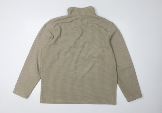 Regatta Men's Beige 1/4 Zip Fleece Sweatshirt L
