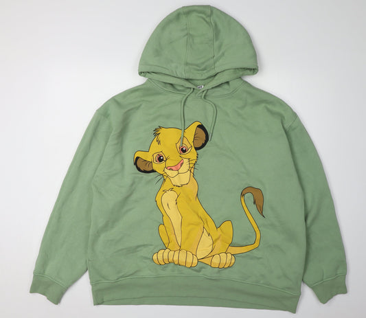 Disney Women's Green XL Pullover Hoodie
