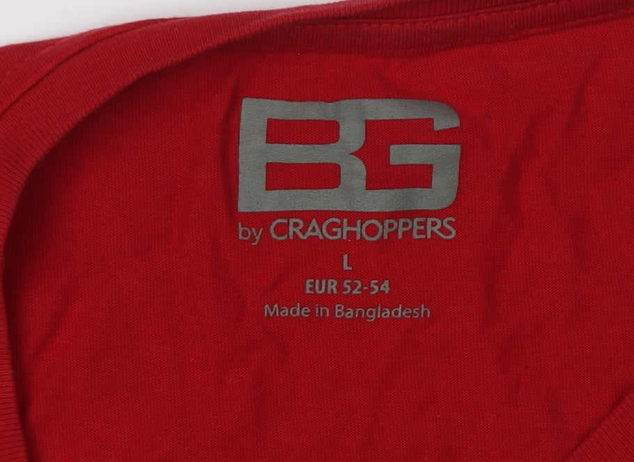 Craghoppers Men's Red Logo T-Shirt L