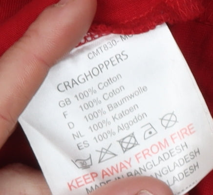 Craghoppers Men's Red Logo T-Shirt L