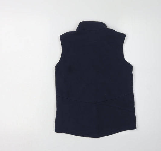 Decathlon Girls Blue Fleece Waistcoat 8-9 Years
