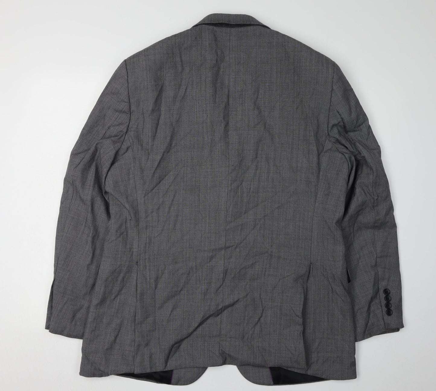 Brook Taverner Grey Men's Blazer, 42R, Notch Lapel, Wool