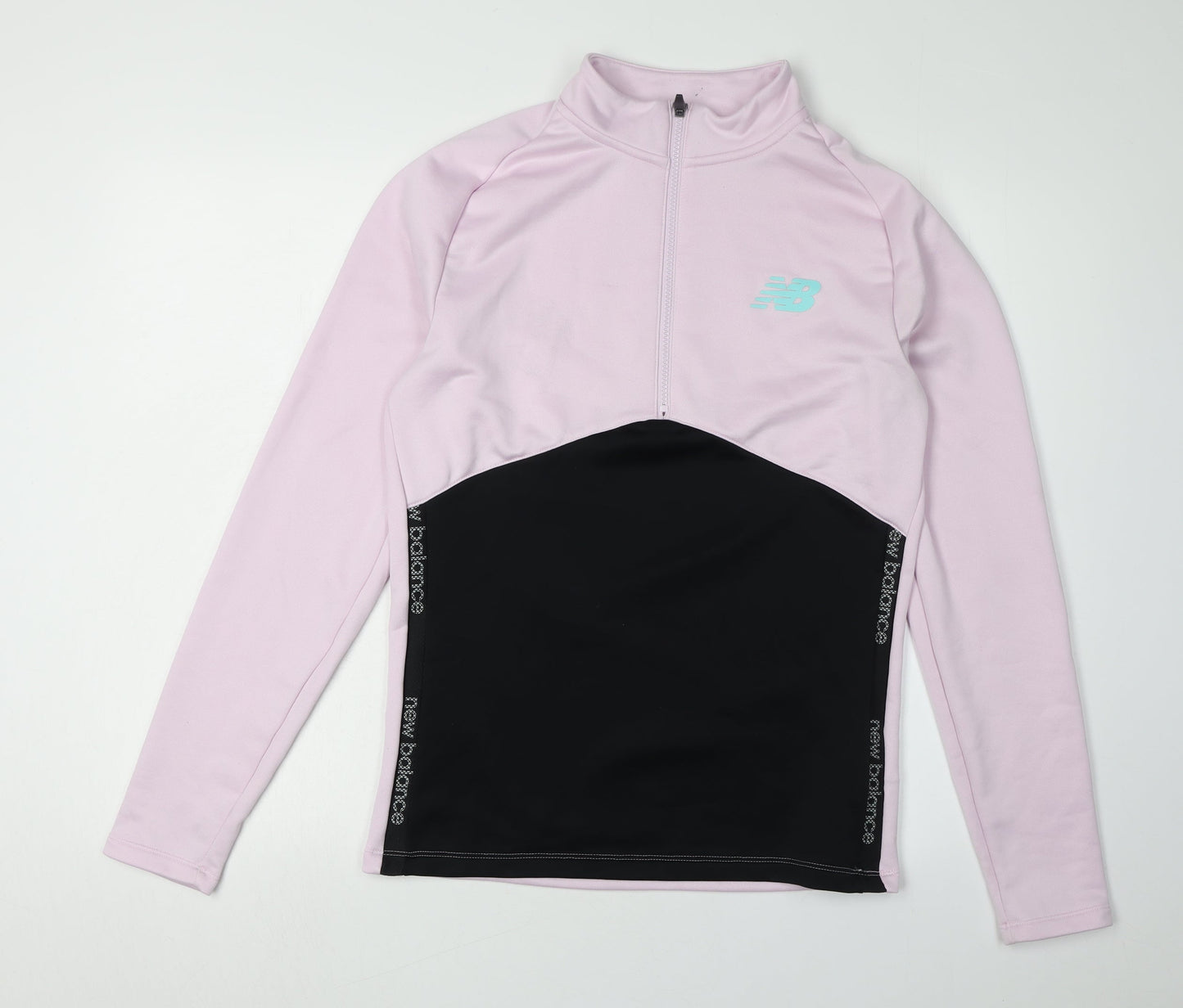 New Balance Women's Pink Sweatshirt, Size S, Lightweight Zip