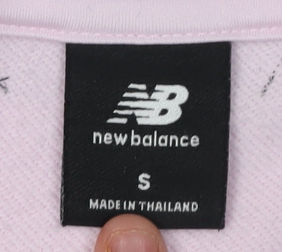 New Balance Women's Pink Sweatshirt, Size S, Lightweight Zip