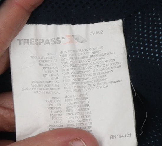 Trespass Men's Blue Parka Jacket - S, Waterproof