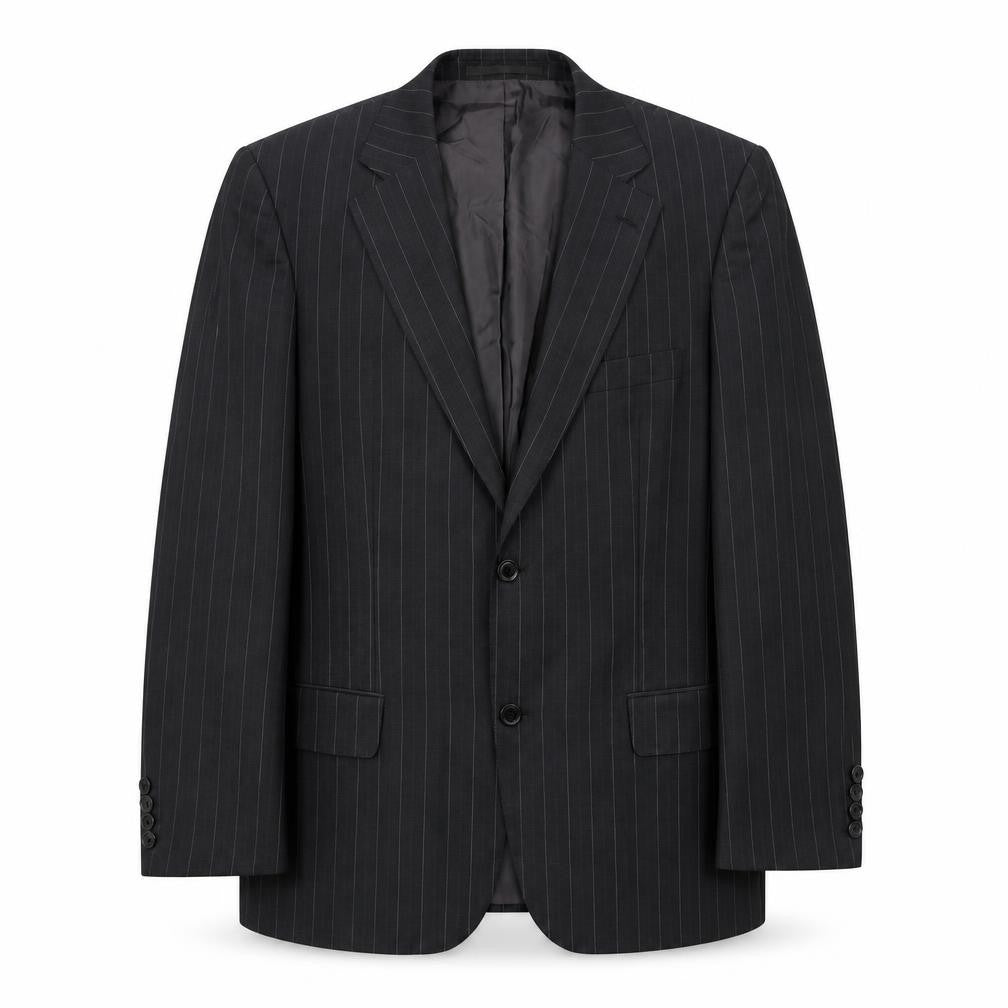 Mens 38 Chest Regular HUGO BOSS Black Two-Button Blazer