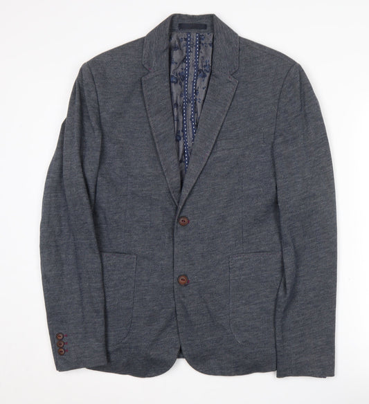 Ted Baker Men's Grey Blazer Size 2 - Classic Style