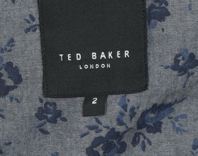 Ted Baker Men's Grey Blazer Size 2 - Classic Style