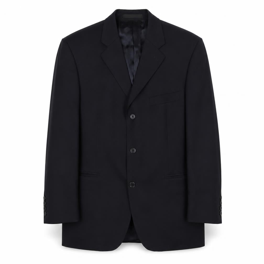Mens 40 Chest Regular Pierre Cardin Blue Two-Button Blazer