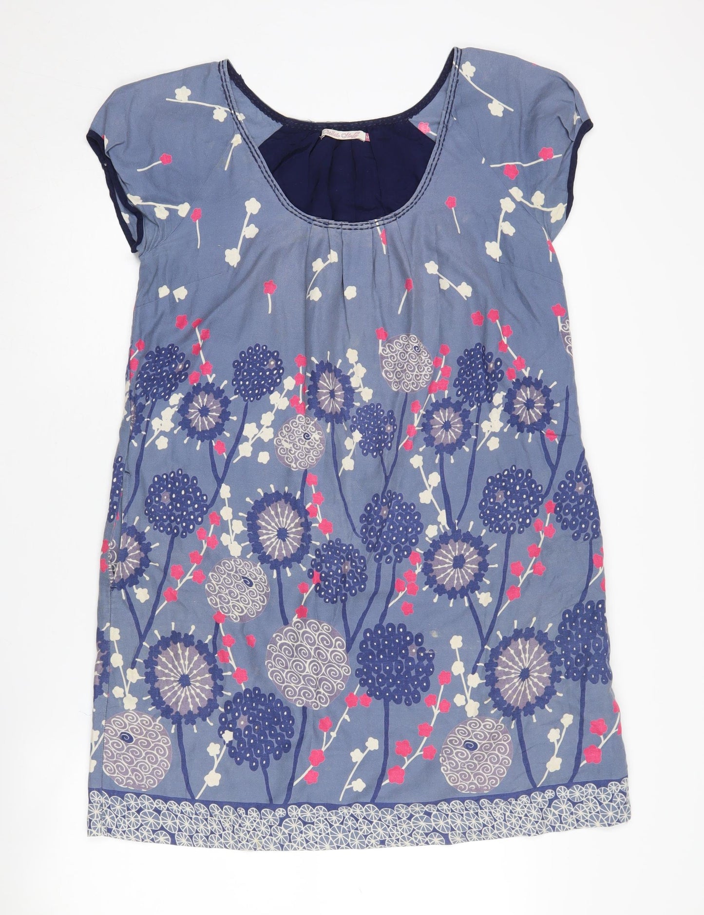 White Stuff Women's Multicoloured Floral Shift Dress Size 14