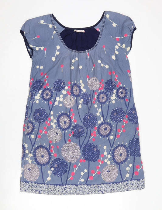 White Stuff Women's Multicoloured Floral Shift Dress Size 14