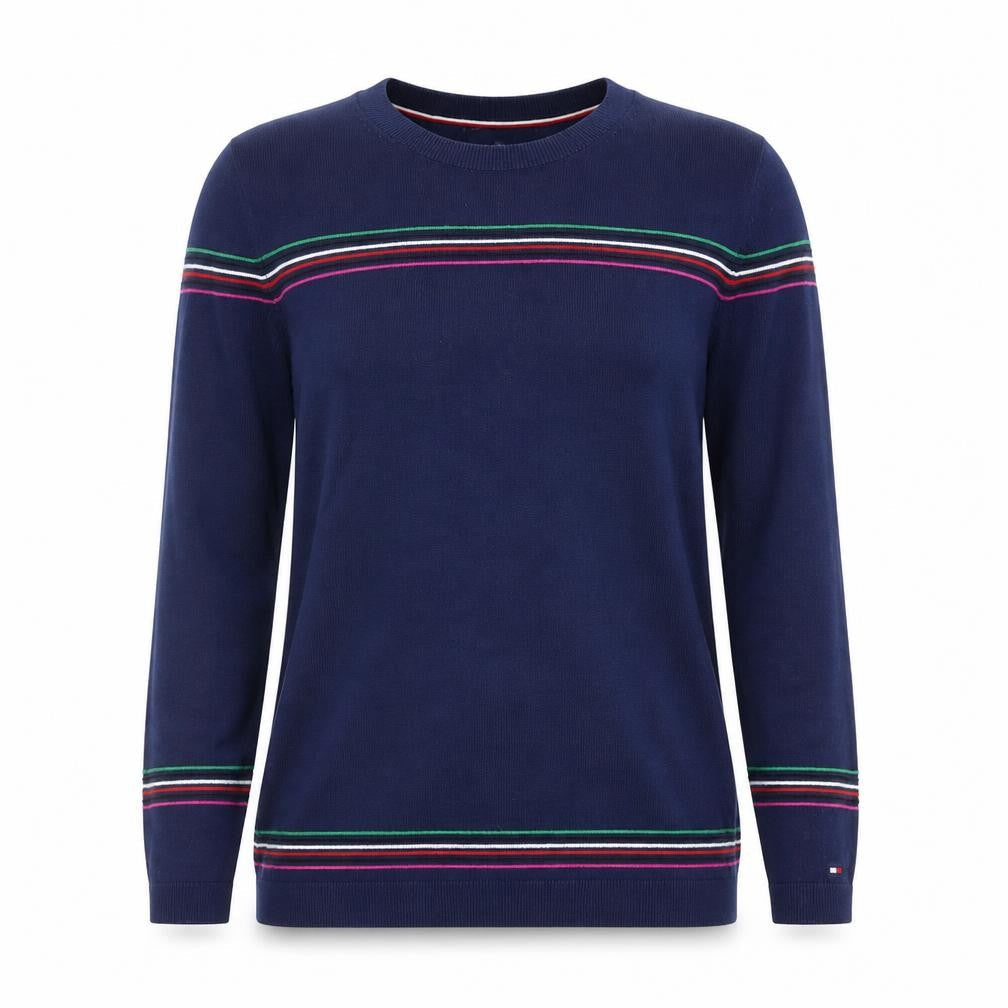 Womens UK XS Regular Tommy Hilfiger Blue Pullover Tight-Knit