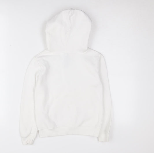 New Balance Girls White Hoodie Size 5-6 Years Pullover