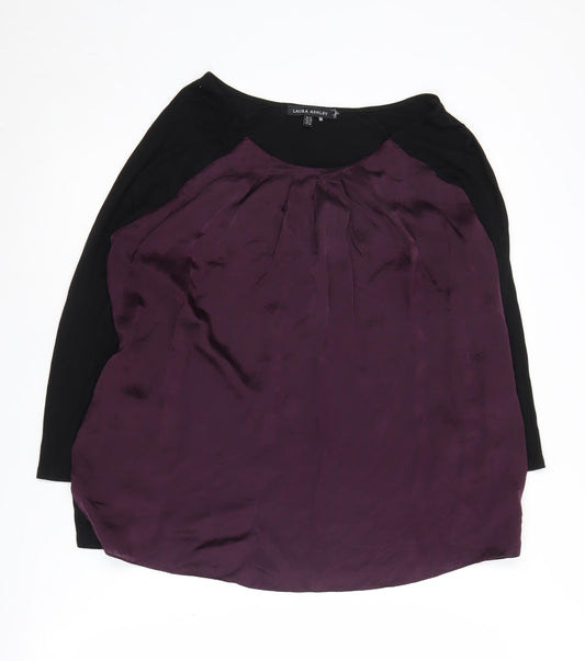 Laura Ashley Women's Purple Top, Size 12, Long Sleeve
