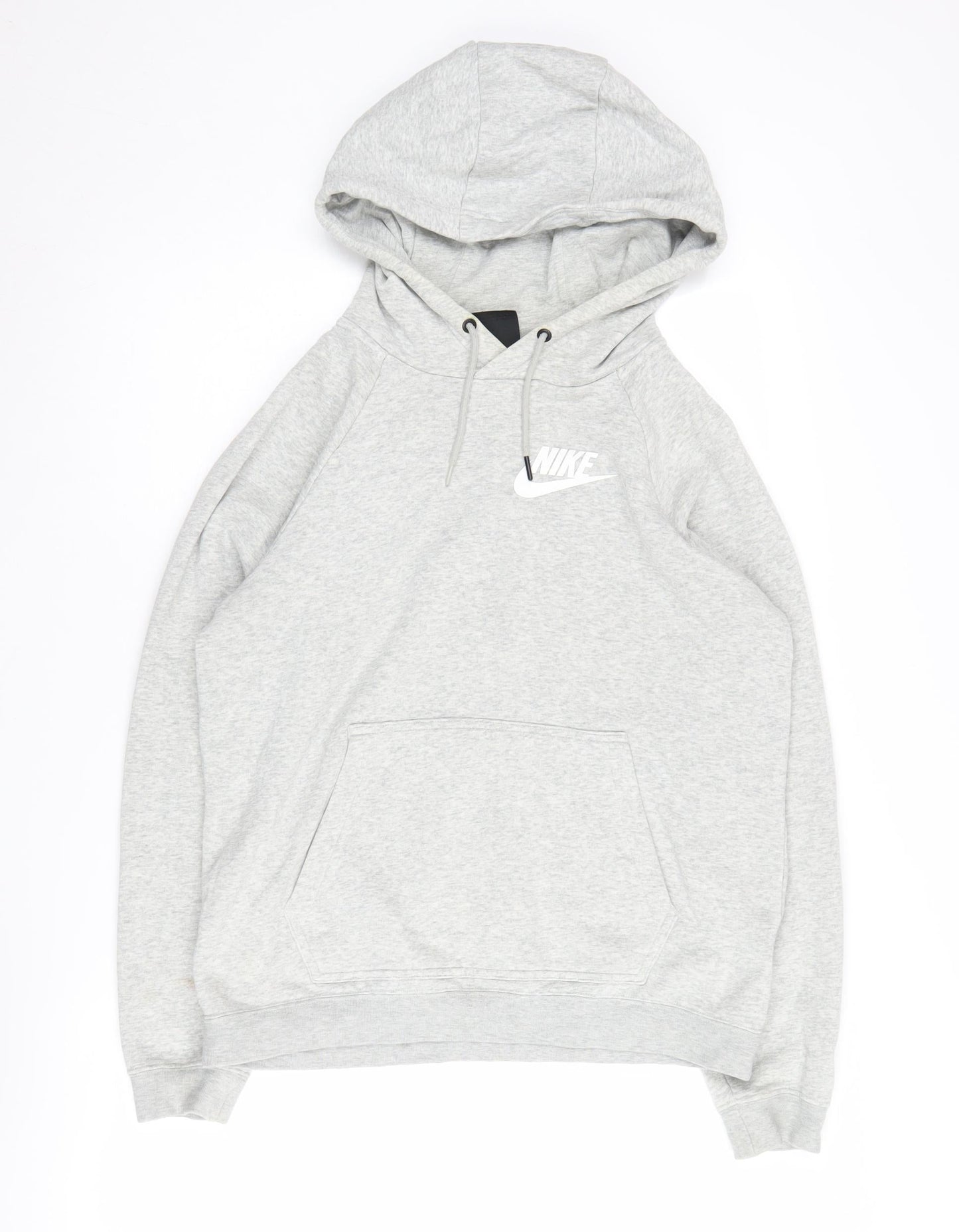 Nike Men's Grey Pullover Hoodie Size S Logo Accent