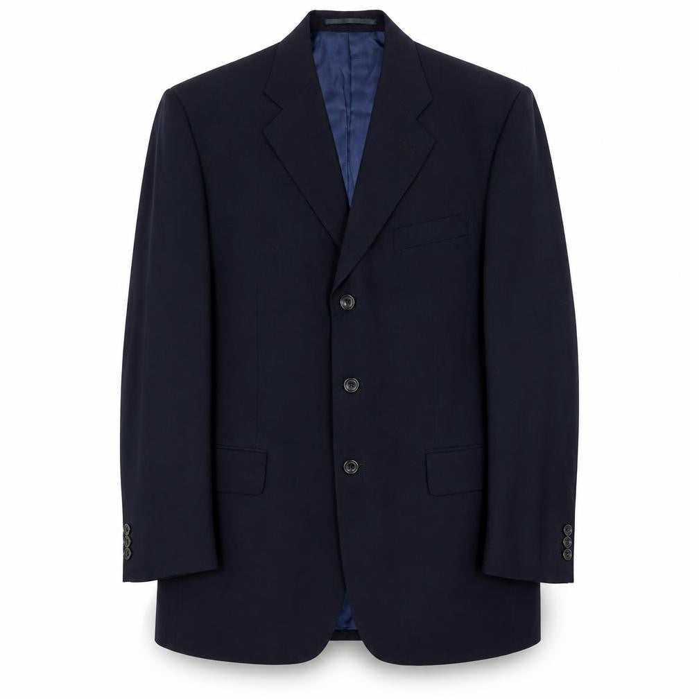 Mens 40 Chest Regular Austin Reed Blue Three-Button Blazer