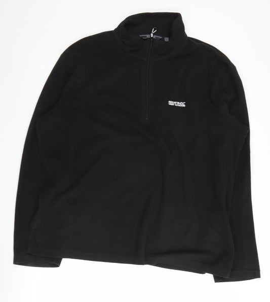 Regatta Men's Black Pullover Fleece Sweatshirt 2XL