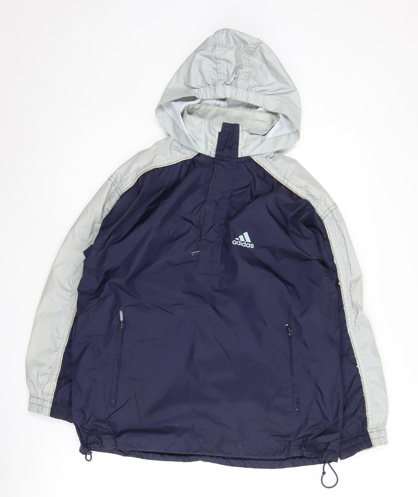 Adidas Men's Blue Windbreaker Jacket, Size M