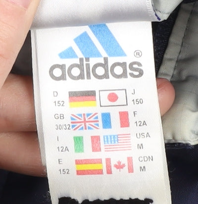 Adidas Men's Blue Windbreaker Jacket, Size M