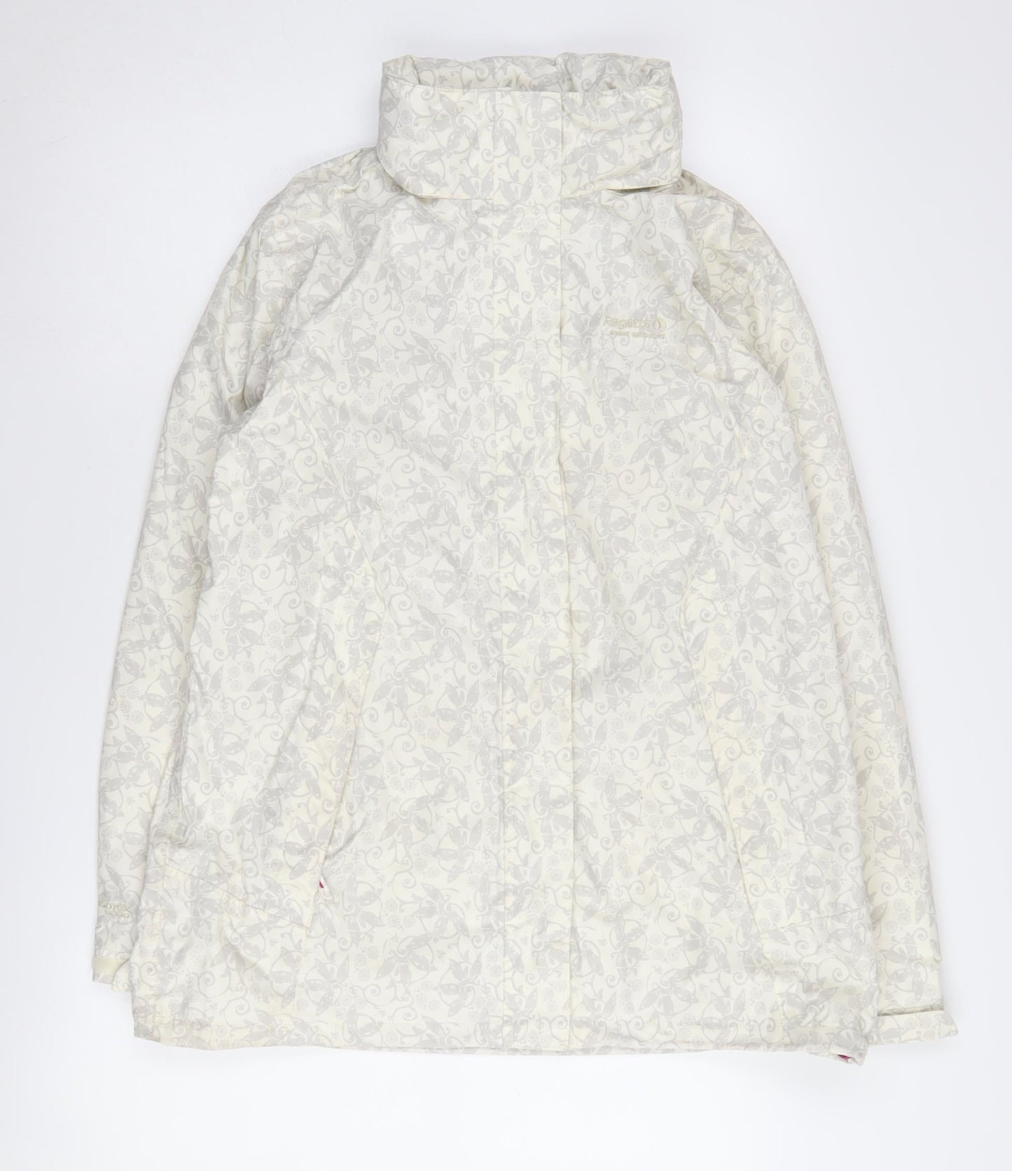 Regatta Women's Ivory Floral Rain Jacket Size 14
