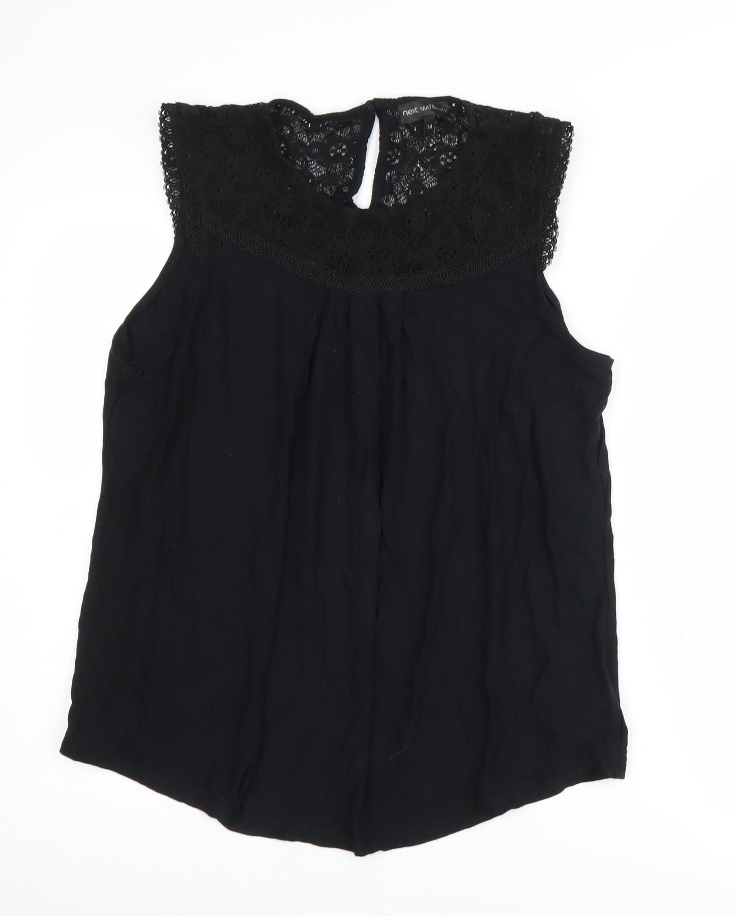 Next Women’s Black Maternity Lace Blouse Size 14