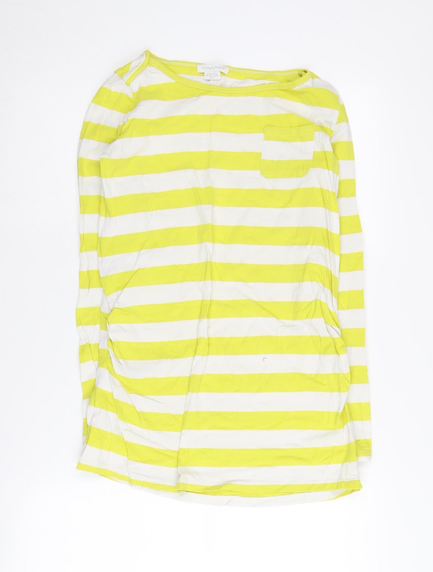 Mamas & Papas Women's Multicoloured Stripe T-Shirt Size 12