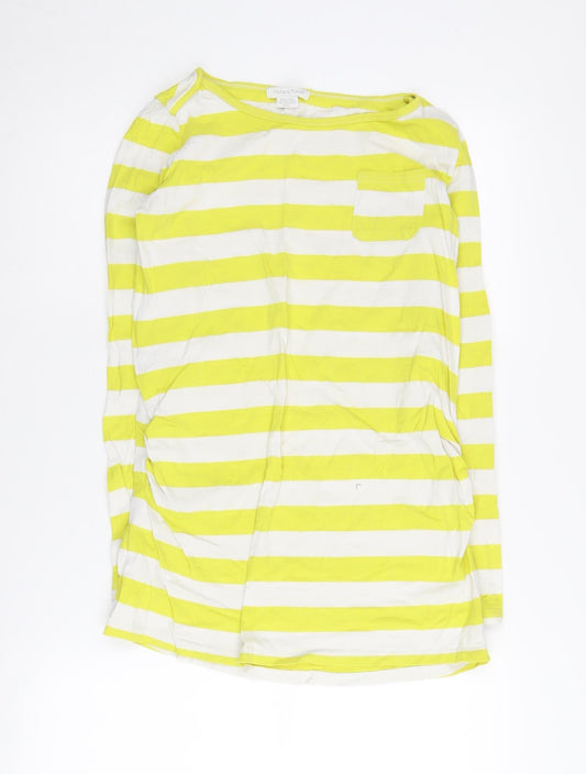Mamas & Papas Women's Multicoloured Stripe T-Shirt Size 12
