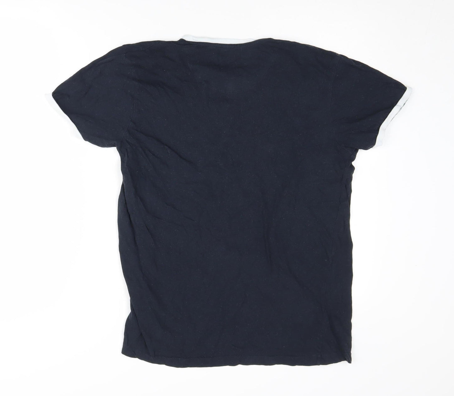 Brave Soul Men's Blue Crew Neck T-Shirt Size S