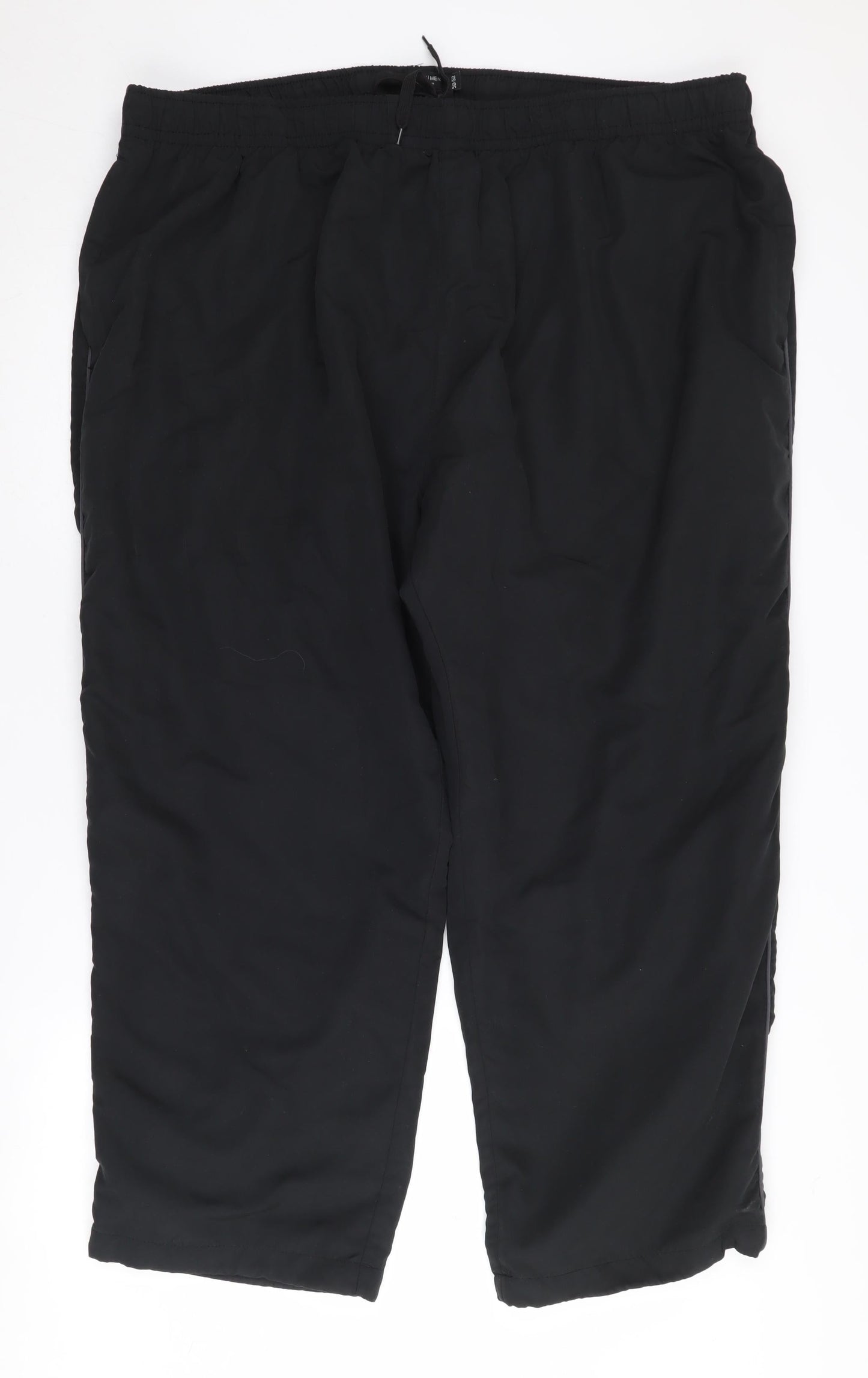 Capsule Men's Black Jogger Trousers - Elastic Waist, Size 50-52