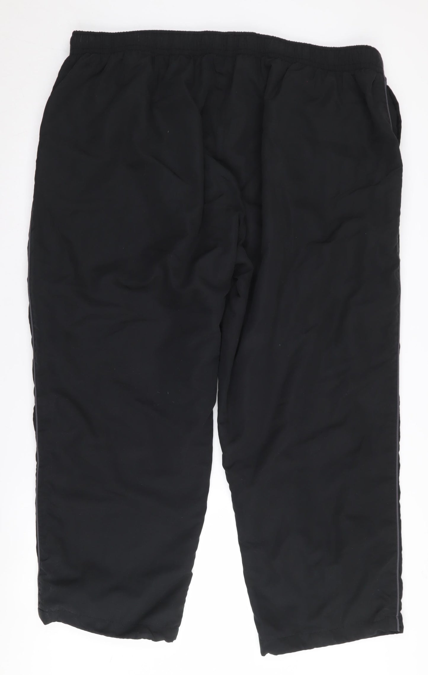 Capsule Men's Black Jogger Trousers - Elastic Waist, Size 50-52