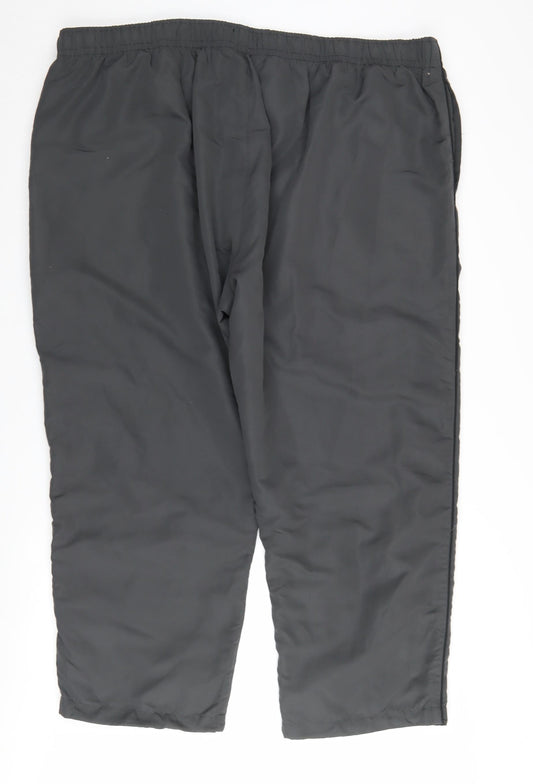 Capsule Men Grey Track Pants Size L Elastic Waist