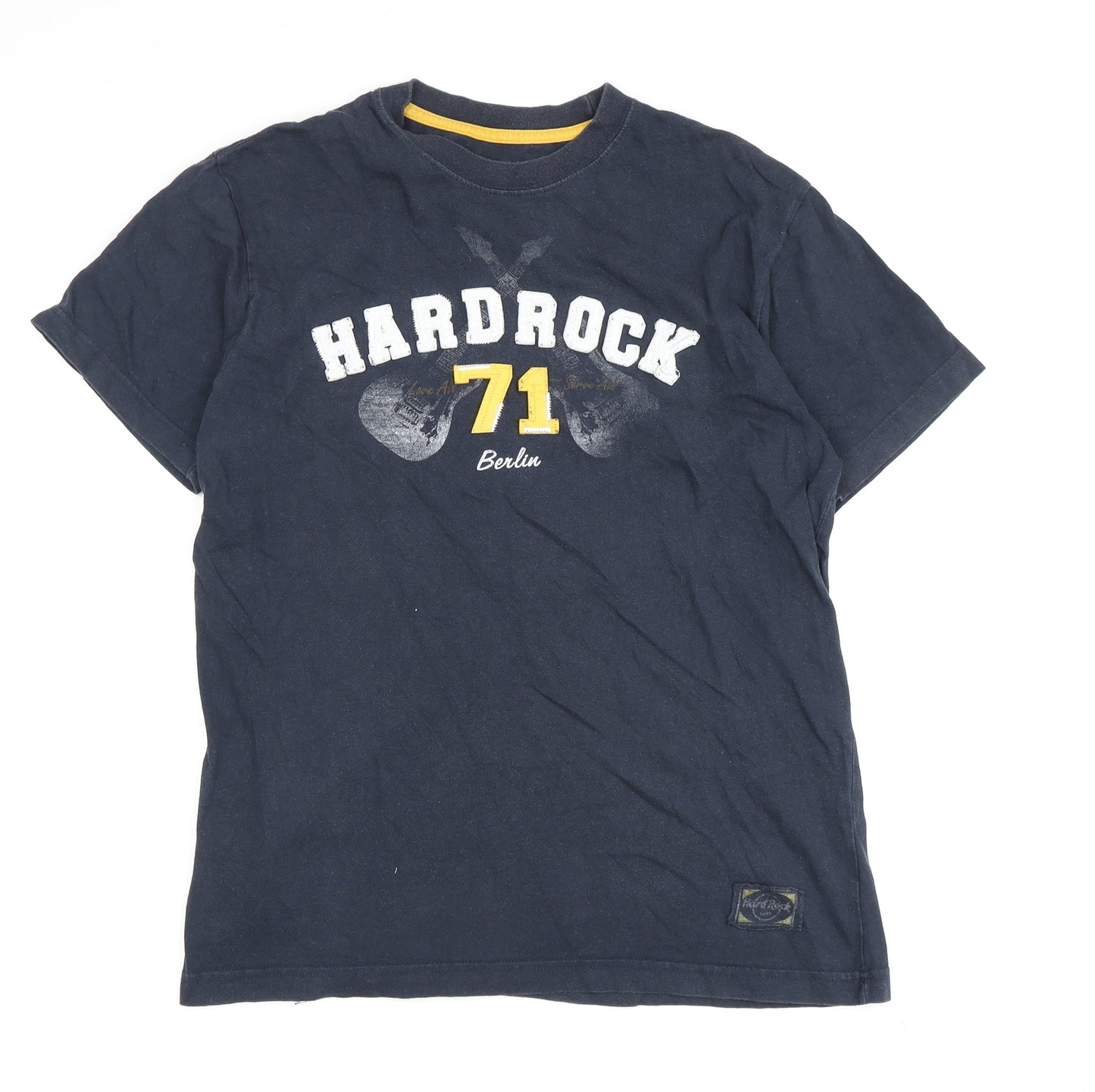 Hard Rock Cafe Blue Men's M Graphic Music T-Shirt