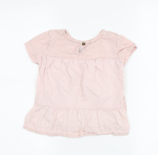 Mantaray Girls Pink Floral Tunic T-Shirt 3-4 Years