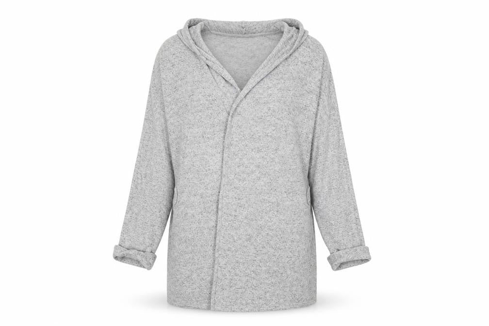 FatFace Women's Grey Kimono Robe in Size S