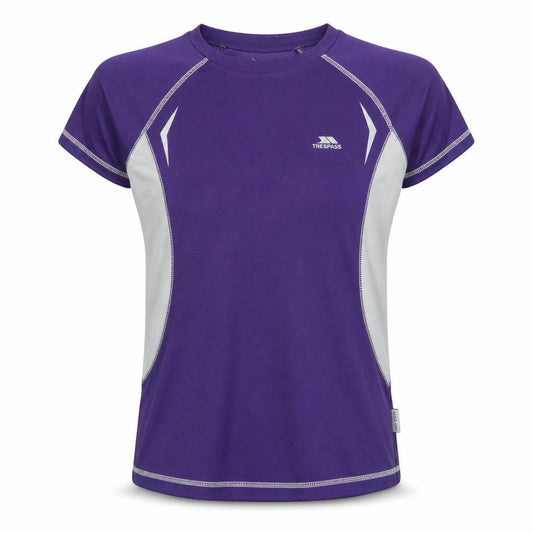 Trespass Women's Purple Athletic T-Shirt, S, Breathable