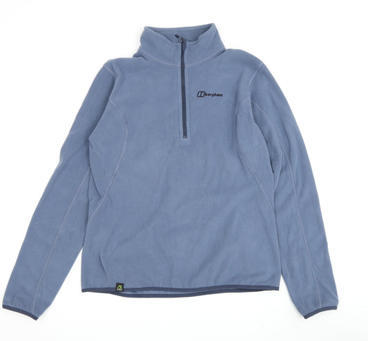Berghaus Women's Blue Pullover Sweatshirt, L, 1/2 Zip