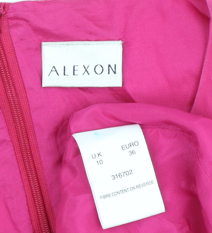 Alexon Women's Pink Sheath Midi Dress Size 10