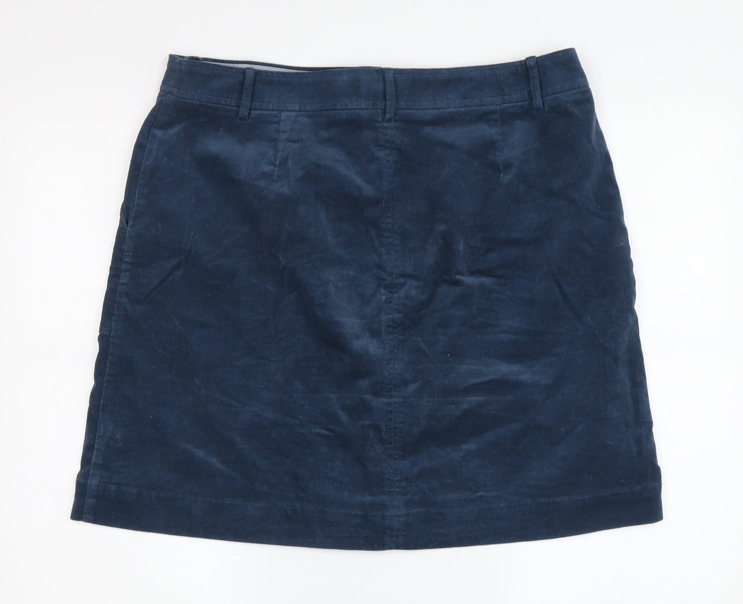 White Stuff Women's Blue Corduroy Skirt Size 14