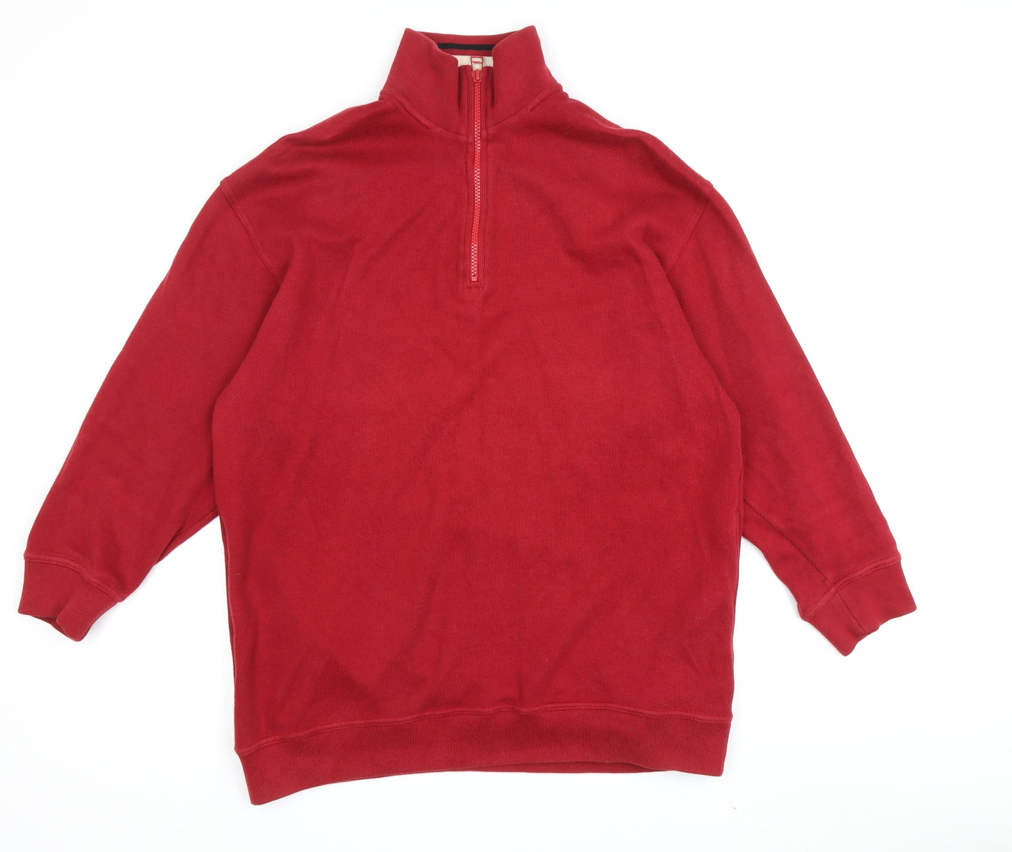 Glenmuir Men's Red 1/4 Zip Sweatshirt M