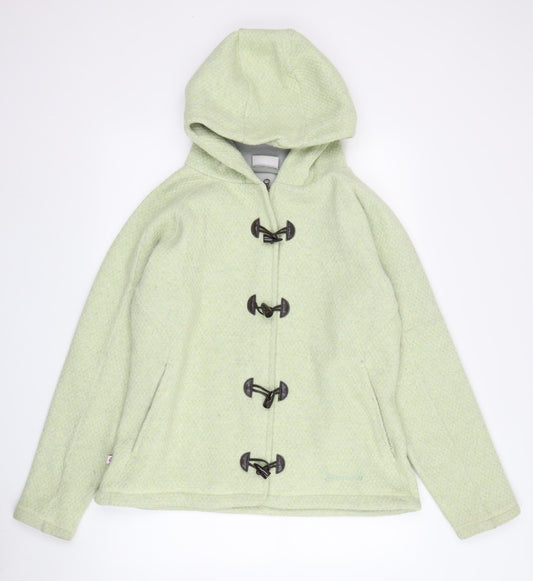 Sprayway Women's Green Wool Blend Duffel Coat UK 14
