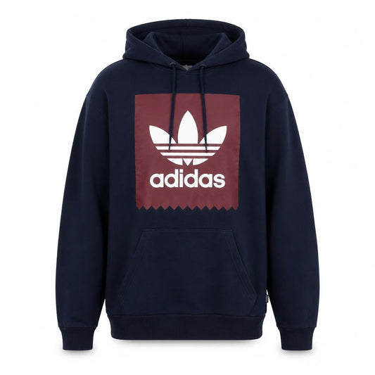 Mens UK S Regular adidas Blue Pullover Hoodie
