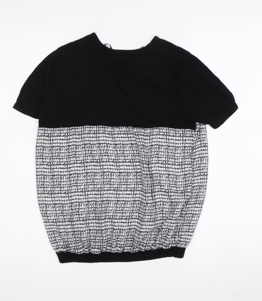 T.M. Lewin Women's Black XS Short Sleeve Top