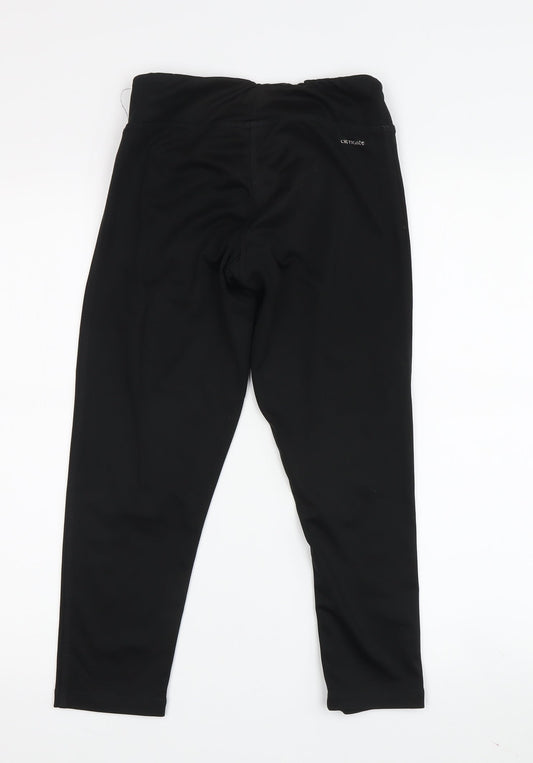 Adidas Women's Black Leggings M Elastic Waist Gym