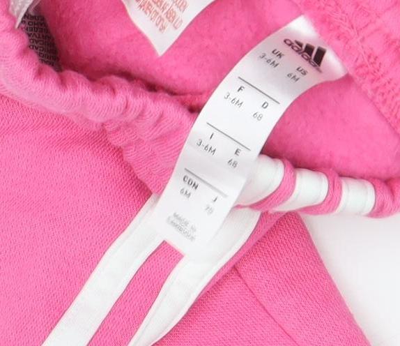 Adidas Unisex Pink Jogger Trousers for 3-6 Months