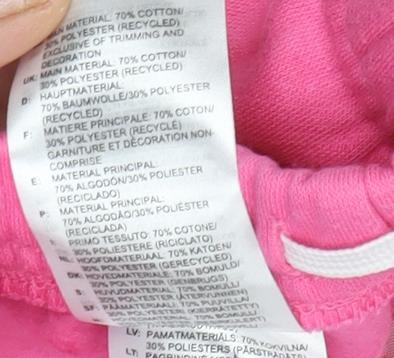 Adidas Unisex Pink Jogger Trousers for 3-6 Months