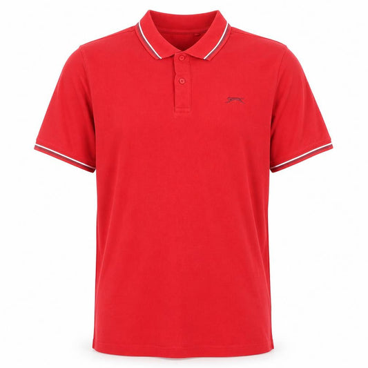 Slazenger Men's Red Polo Shirt XL Collared Casual