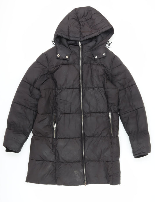 Firetrap Women's Black Puffer Jacket Size 10