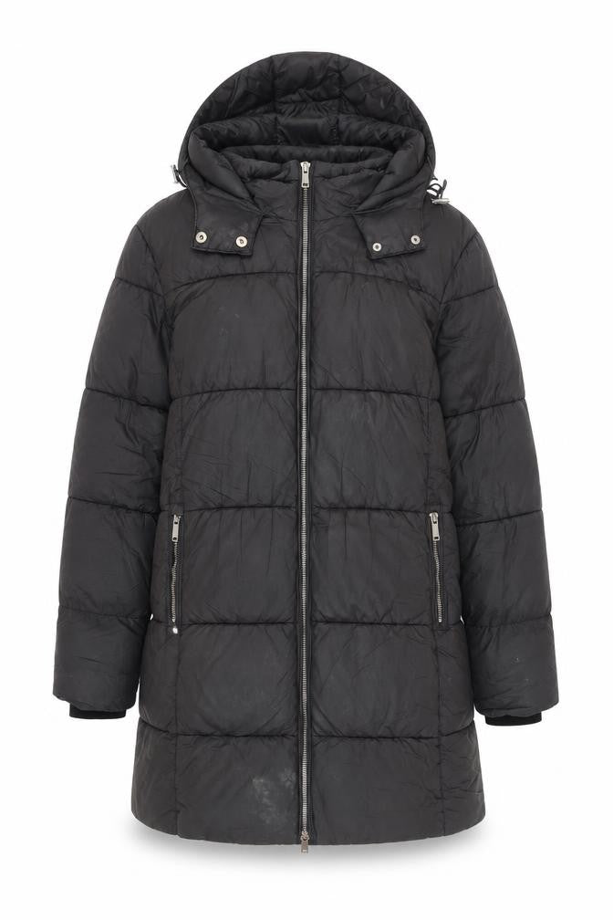 Womens UK Size 10 Regular Firetrap Black Nylon Jacket