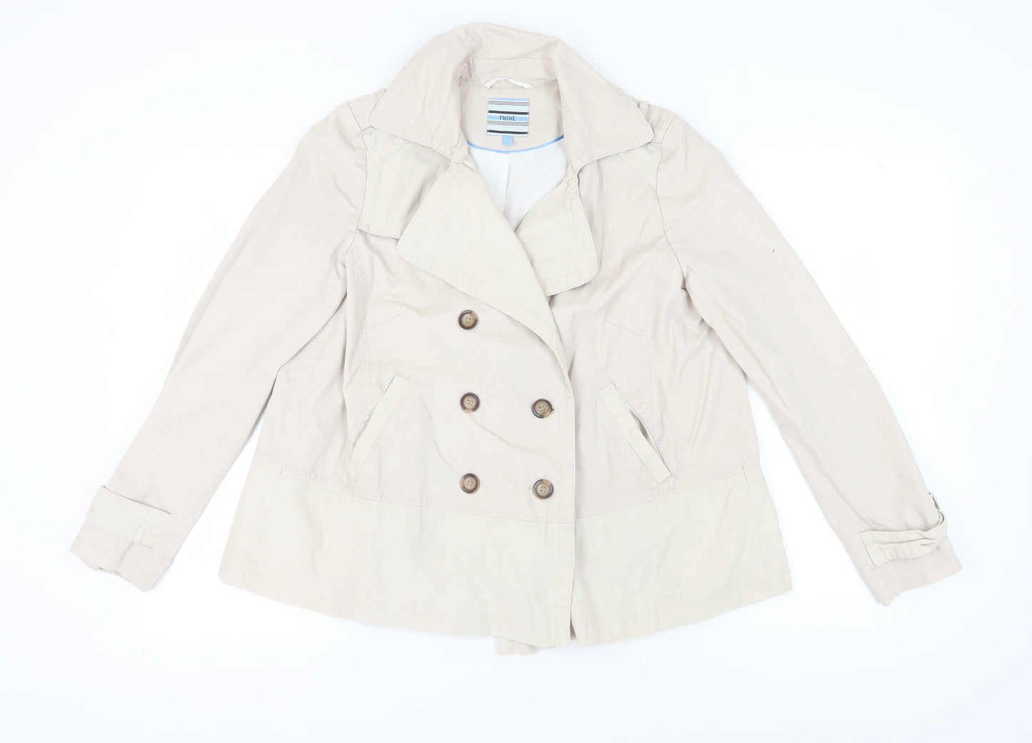 Next Women's Beige Pea Coat Size 14