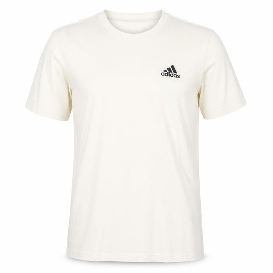Mens UK Size S adidas White  Cotton T-Shirt